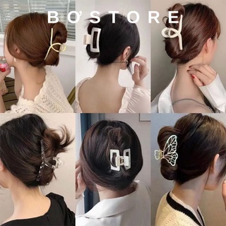 Set 6 kẹp càng cua, kẹp tóc càng cua kim loại thời trang Hàn Quốc