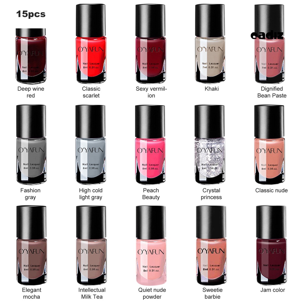 Gel Đánh Bóng Móng Tay 8ml Khô Nhanh Không Nhòe Nhiều Màu Sắc Cho Nữ