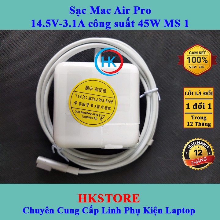 Sạc Macb00k Air Pro 14.5V-3.1A 45W Magsafe1 Macb00k A1374 A1244 A1369 A1370 A1270 A1304 A1237