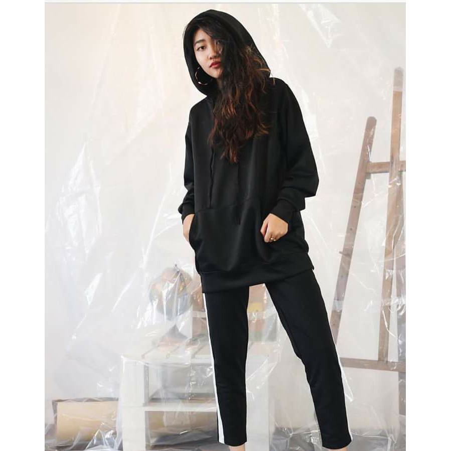 Áo hoodie trơn tay dài nỉ basic unisex cryaotic10 | WebRaoVat - webraovat.net.vn