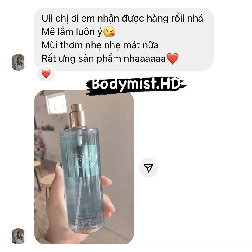 [HOT] 🌹🌹BODY MIST - XỊT THƠM AQUA KISS Victoria's Secret 250ML 💥💥 | Thế Giới Skin Care
