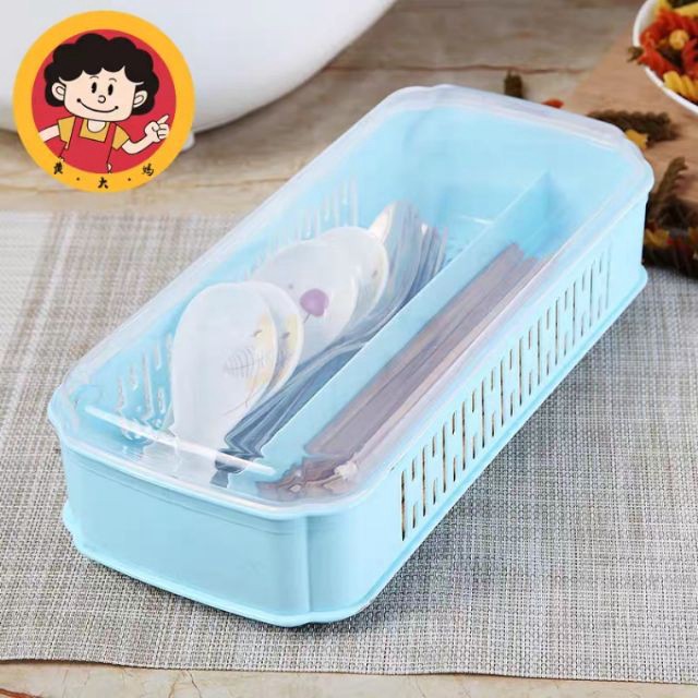 Hộp đựng đũa thìa có nắp cao cấp 0768 TA