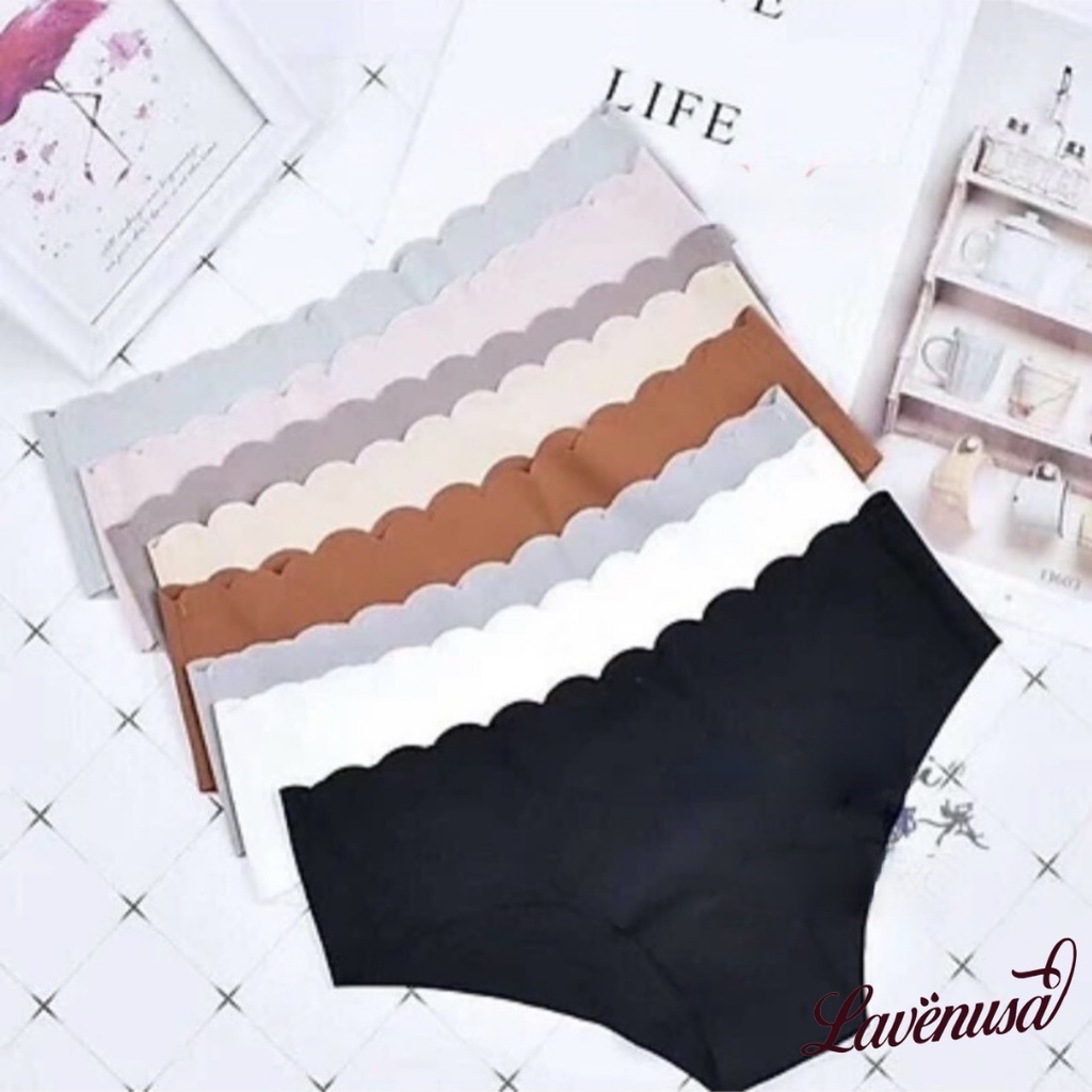 Quần lót nữ thun lạnh đúc su kháng khuẩn không viền cao cấp LAVENUSA QL35