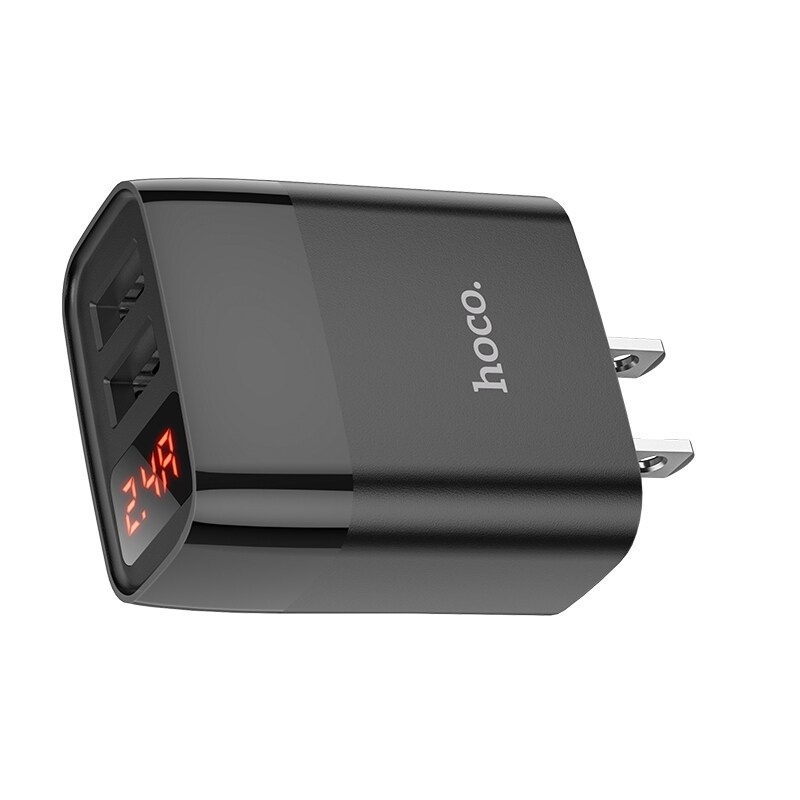 Củ sạc nhanh Hoco C86 100% 12w có đèn led 2.4a thích hợp cho  Xiaomi