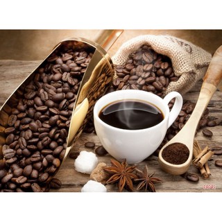 Tranh dán tường 3D trang trí tiệm cafe