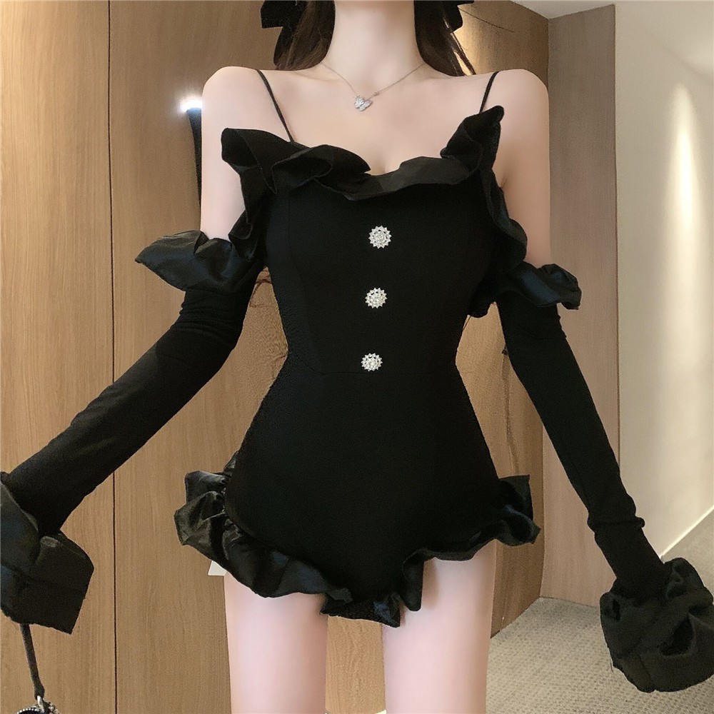 Váy jum tay dài khuy FREE SHIP Jenny cao cấp
