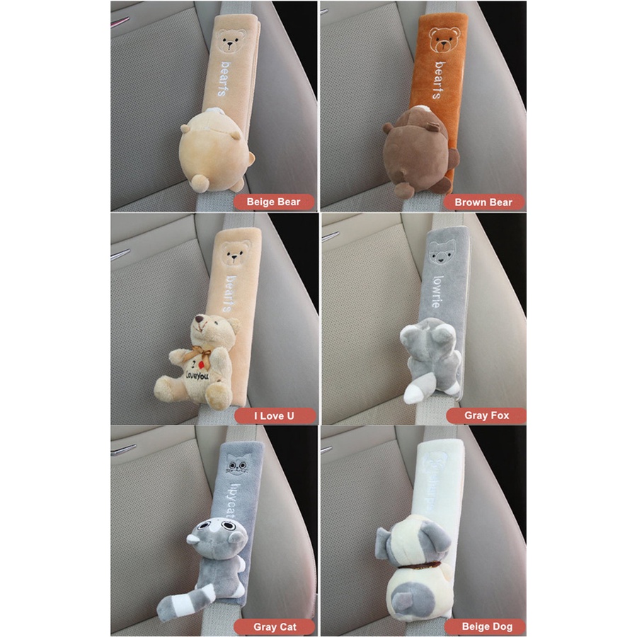 1 Phụ Kiện Bọc Dây Đai An Toàn Họa Tiết Hoạt Hình Dễ Thương Bắt Mắt Sành Điệu