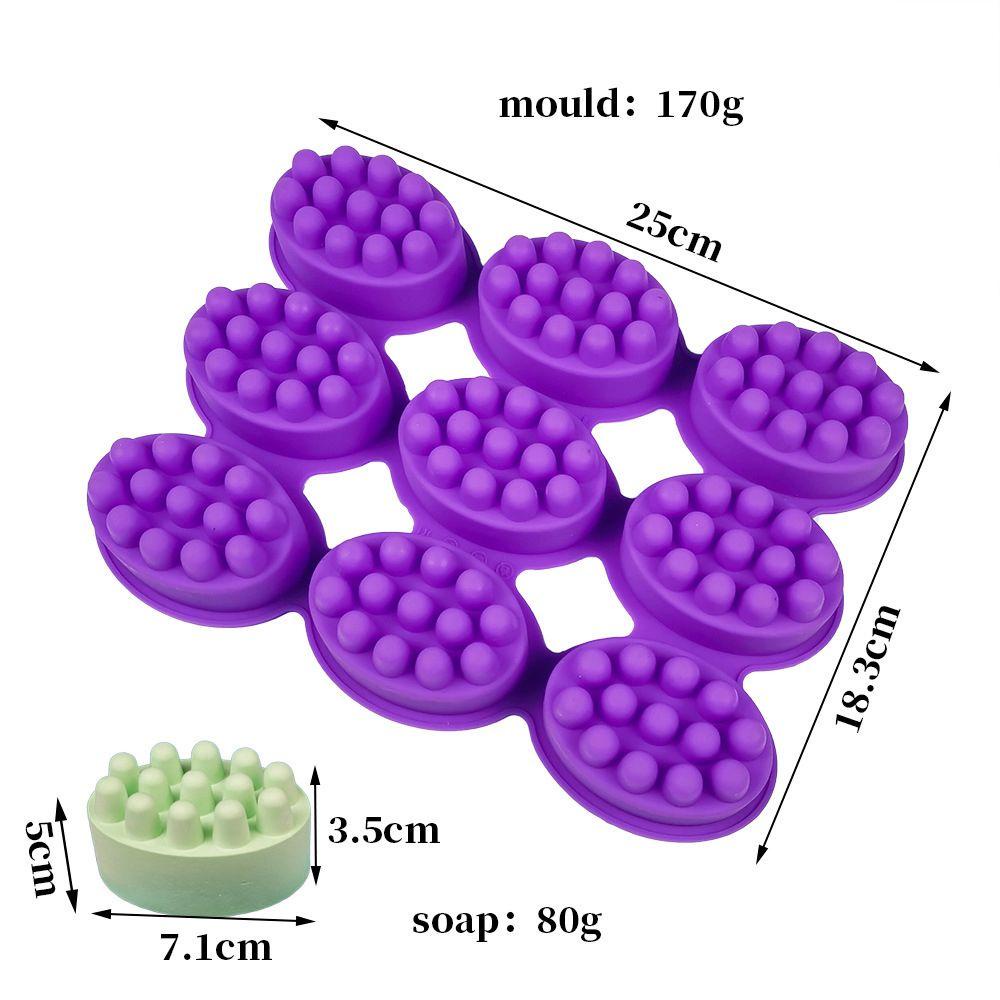 Khuôn Làm Xà Phòng Bằng Silicone Hình Oval