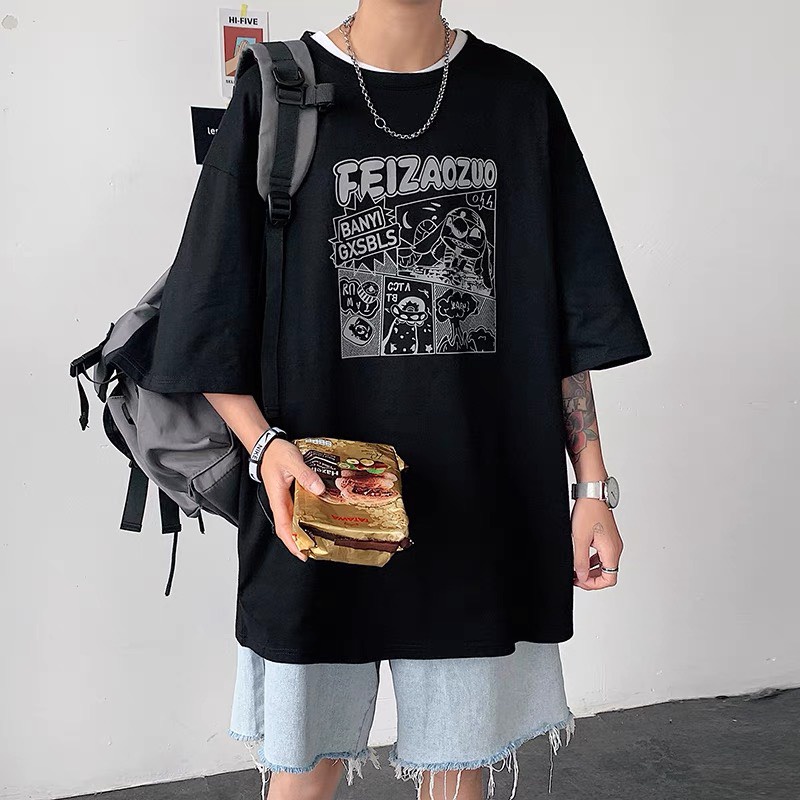 Áo phông thun form rộng tay lỡ nam nữ Unisex ATL 215