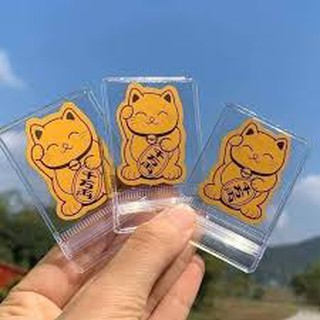 Trâu mèo thần tài dán ốp
