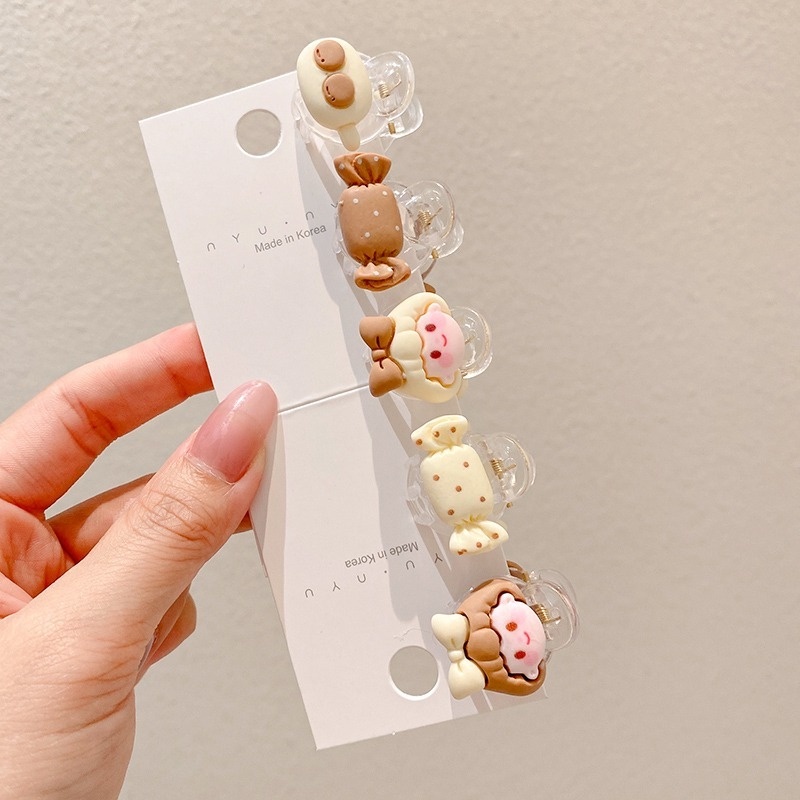 Kẹp Tóc Mini Trong Suốt Phong Cách Hàn Quốc Xinh Xắn Cho Bé Gái