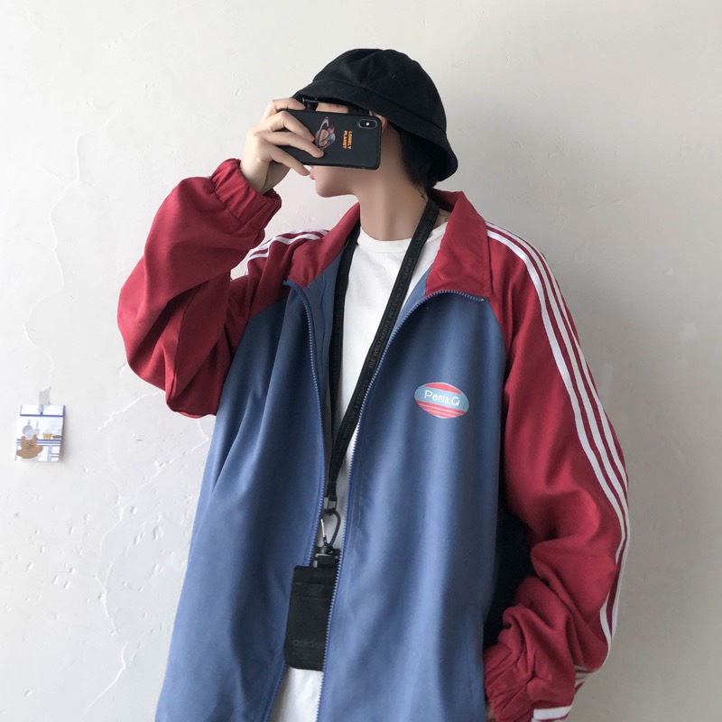 Áo khoác gió nam nữ bóng chày form rộng thời trang Hàn Quốc Unisex over size