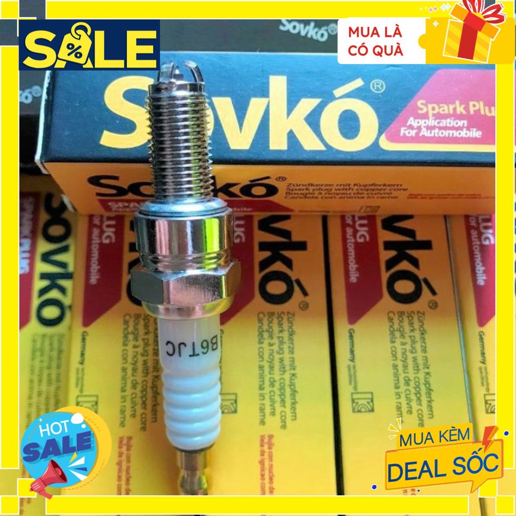Bugi Sovko 3 chấu B6TJC (công nghệ Đức chân dài ba chân) - Hỗ trợ tư vấn - Giá cả cạnh tranh