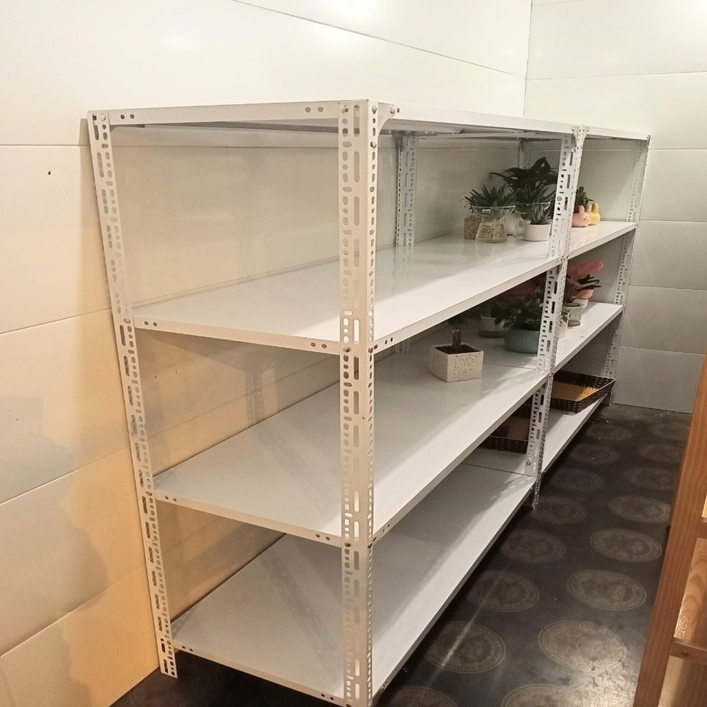 Kệ sắt v lỗ 3, 4 tầng cao 1m5 x dài 1m2 x rộng 50