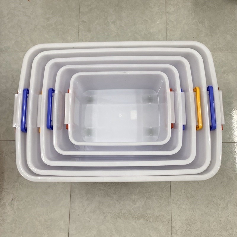 Thùng Nhựa Vuông Đa Năng Có Bánh Xe Duy Tân 15L/30L/55L/90L/120L/140L