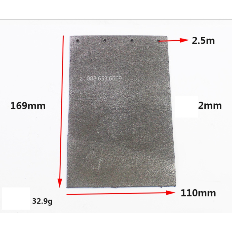 Phụ kiện máy chà nhám tăng 9403 bao gồm miếng lót chì, miếng da cao su và miếng sắt