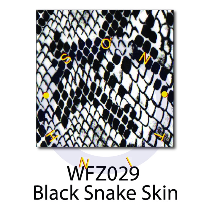 CUỘN PHIM NHÚNG SAMURAI CARBON DA RẮN ĐEN BLACK SNAKE SKIN Z029 - MÀNG PHIM CHUYỂN NƯỚC