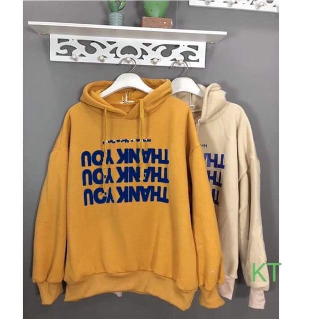 [FREESHIP ĐƠN TỪ 50K] Áo hoodie Thank you ngược KTH0919