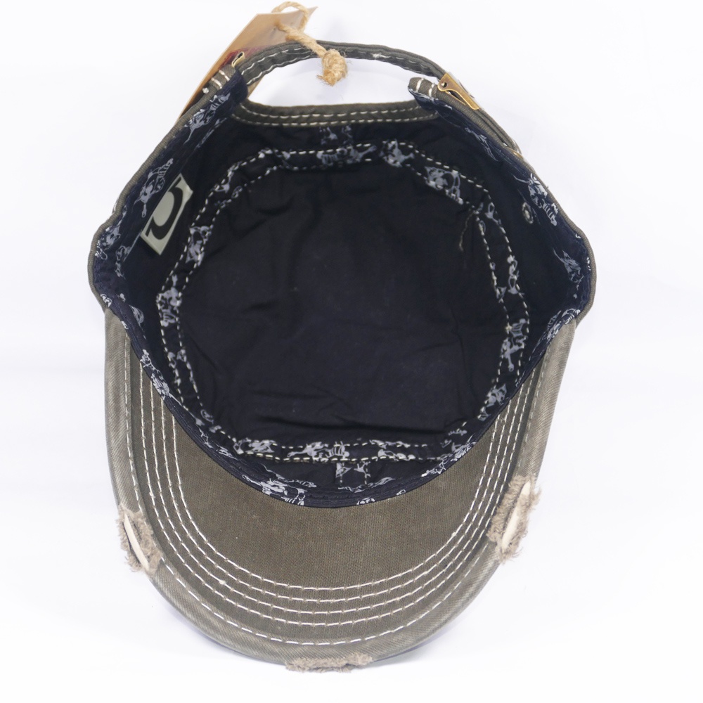 Nón kết đầu bằng xịn ông địa đánh tua trước kết - Chất liệu kaki cao cấp