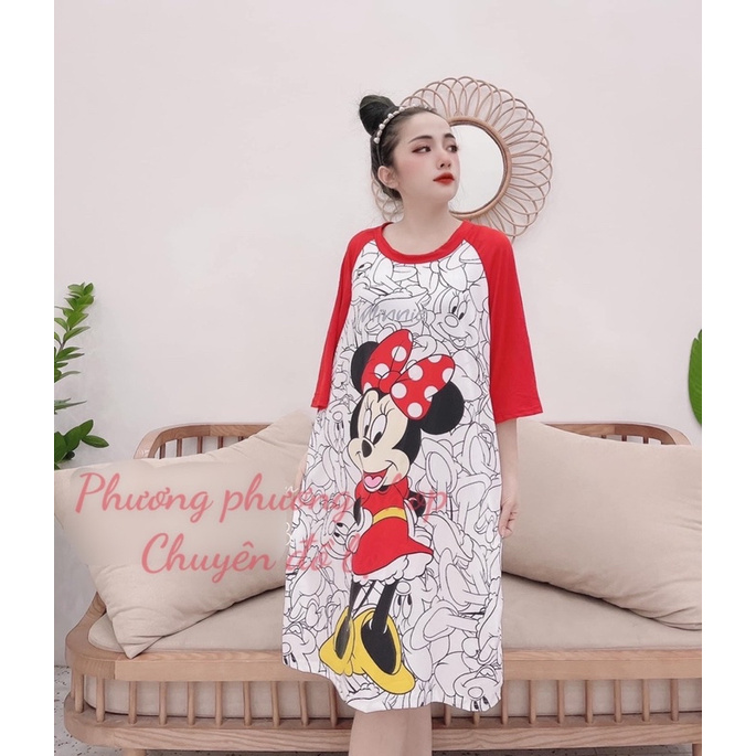 váy cottong hàng QC hoạt hình đáng yêu | BigBuy360 - bigbuy360.vn