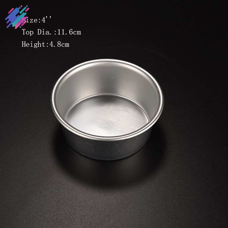 Khuôn hợp kim nhôm hình tròn chống dính với đáy khuôn tháo rời 4/5/6/8/9/10inch