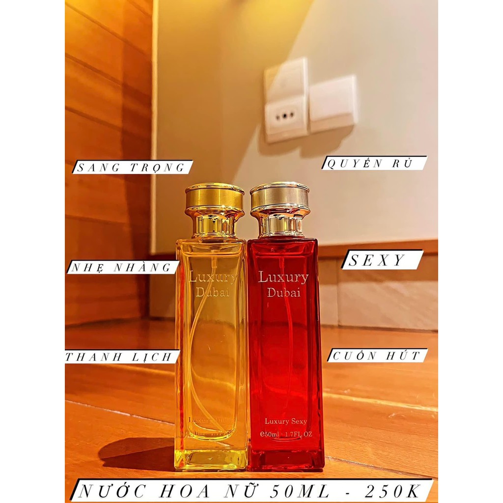 . Free Ship. Lưu hương 10 tiếng . Nước hoa Nữ Luxury Dubai mẫu mới 50ML . Siêu thơm , siêu cuốn rũ
