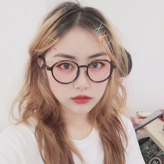 Kính Mắt Gọng Tròn Nhỏ Màu Sắc Tương Phản Thời Trang