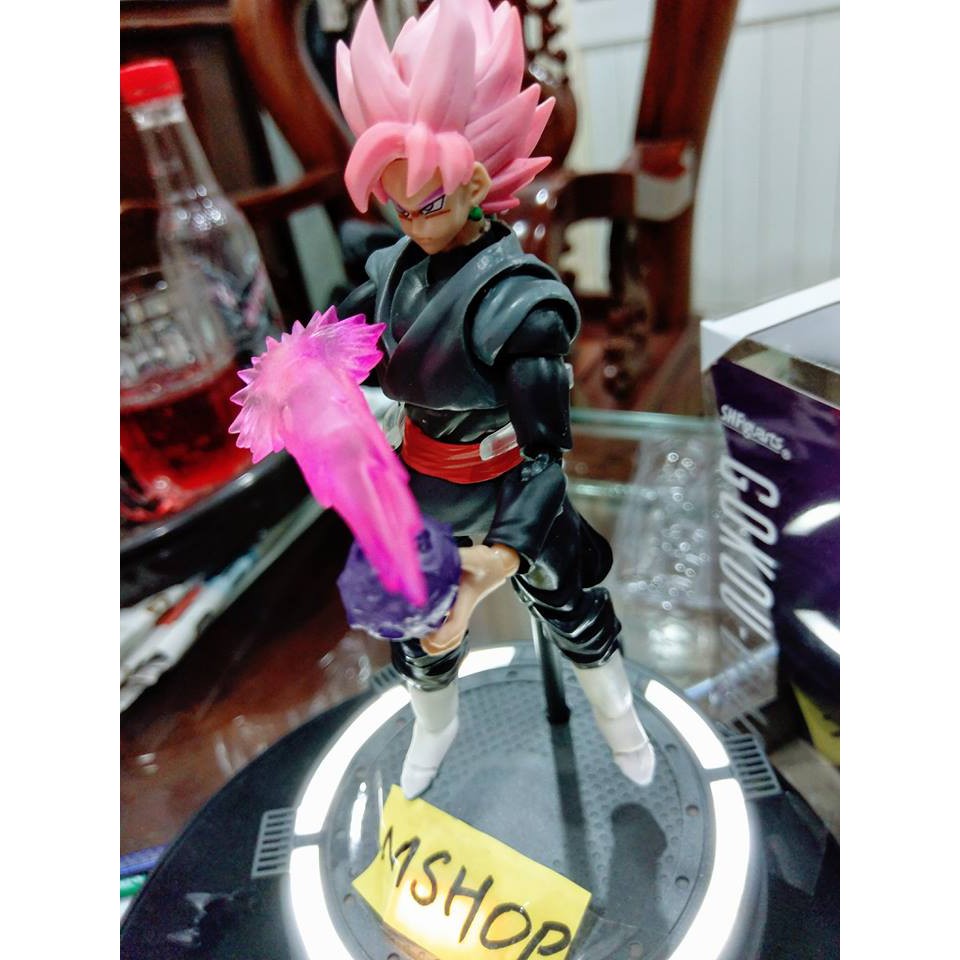 Mô hình dragon ball Goku Black tóc hồng SHF  - 15cm.