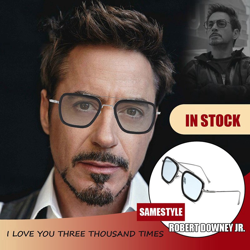 Kính mát theo phong cách Tony Stark Iron Man cổ điển punk thời trang | BigBuy360 - bigbuy360.vn