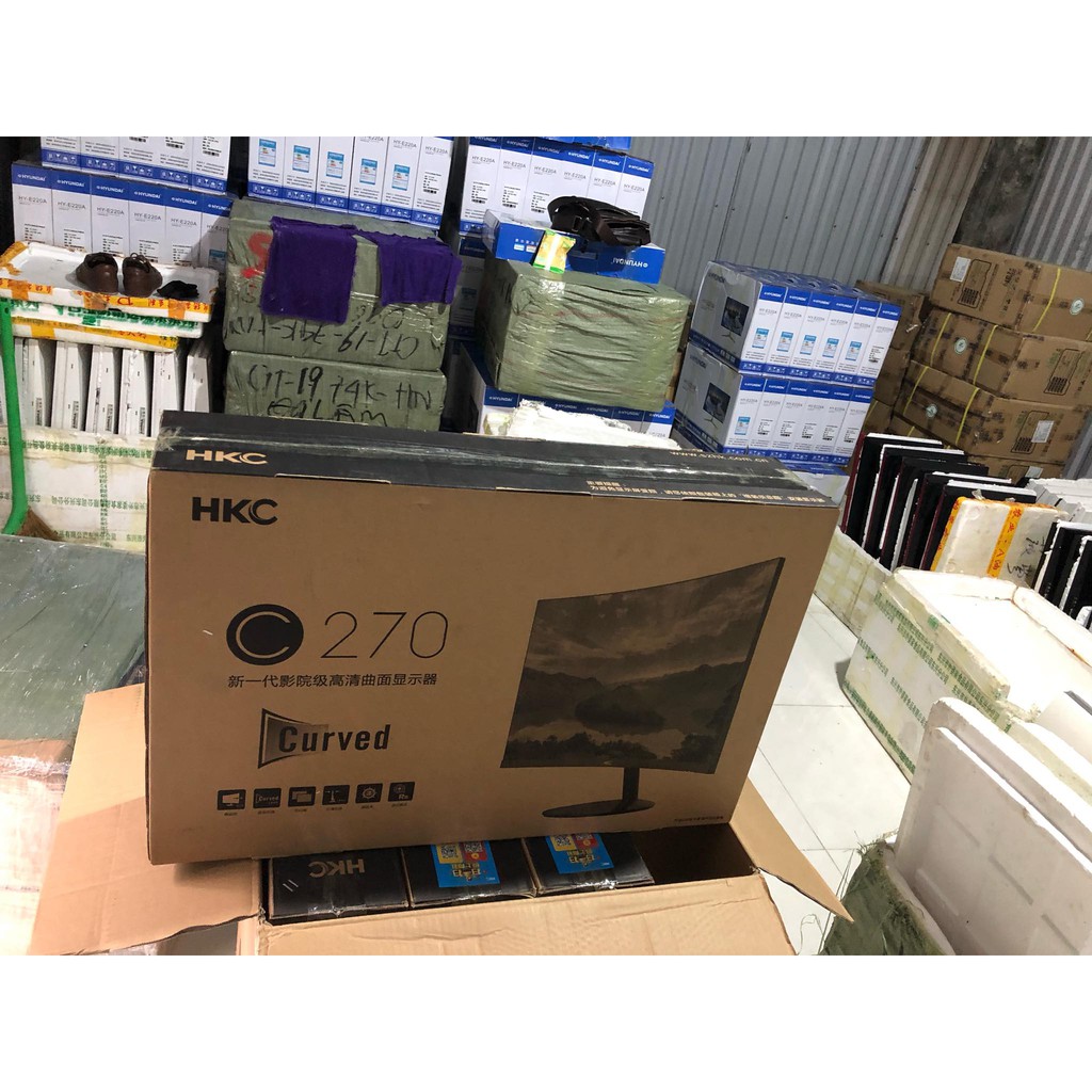Màn hình 27 inch HKC C270 cong Full viền mới công nghệ LED tấm nền VA Full hộp độ phân giải Full HD cực nét hình ảnh cực | BigBuy360 - bigbuy360.vn