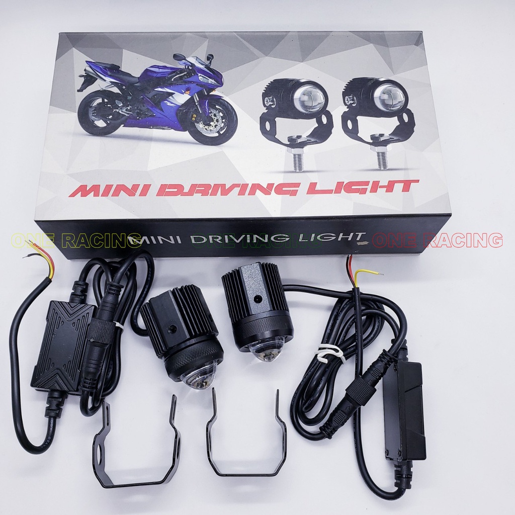 2 Đèn trợ sáng xe máy mini bi cầu led 20w siêu sáng loại 1 bảo hành 6 tháng Kèm pát gắn winner x vario sirius...