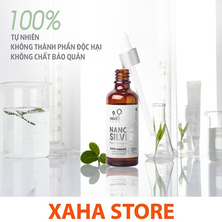 Nano bạc nguyên chất diệt khuẩn | Bạc tươi (Ag) - 50ml