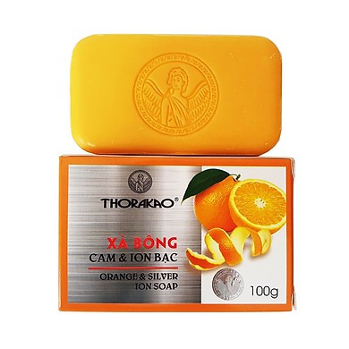 Xà bông Cam Ion Bạc Thorakao 100g - Hỗ trợ làm sạch và bảo vệ da