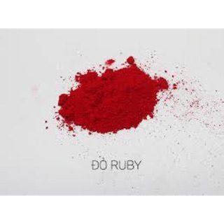 Màu khoáng làm son đỏ ruby , xuất sứ mỹ