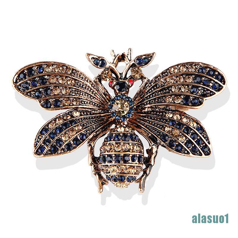 Ghim Cài Áo Hình Con Ong Đính Đá Pha Lê