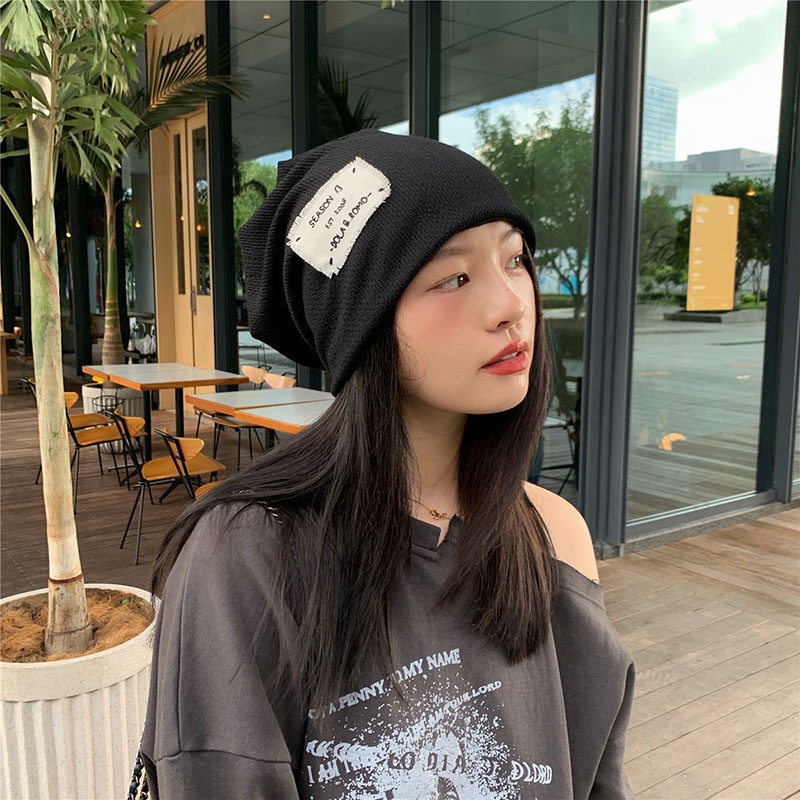 Mũ trùm đầu dệt kim phong cách Nhật Bản xinh xắn thời trang dành cho nữ
