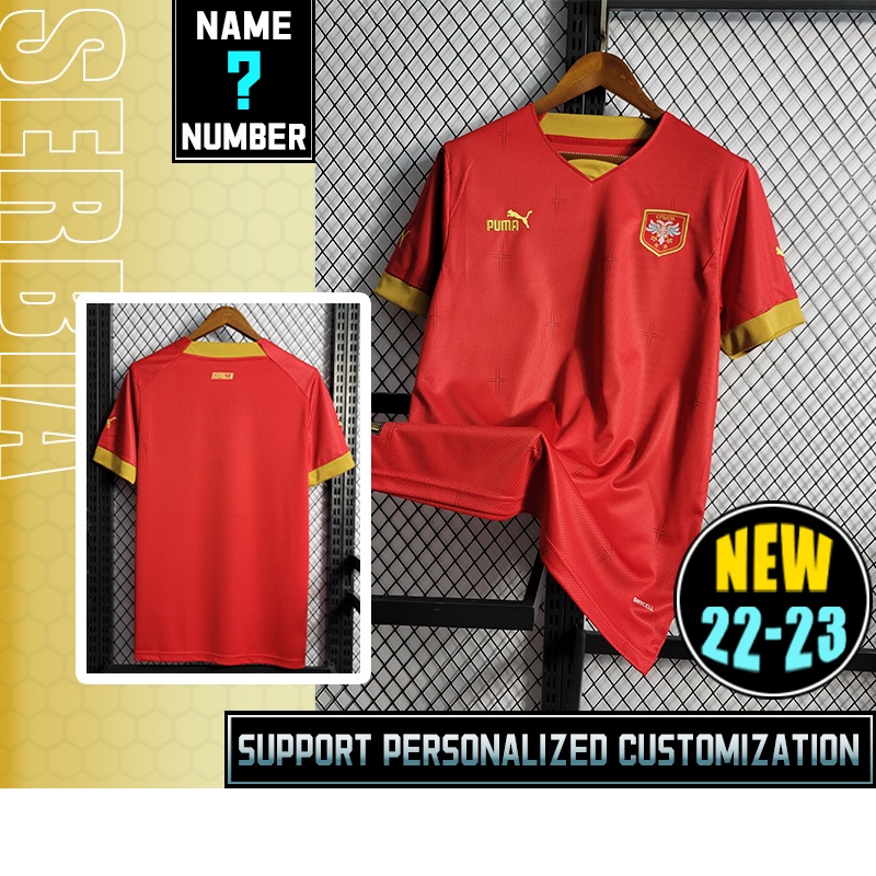 Áo Thun Số 22-23 Serbia Đội Tuyển Jersey s-2xl