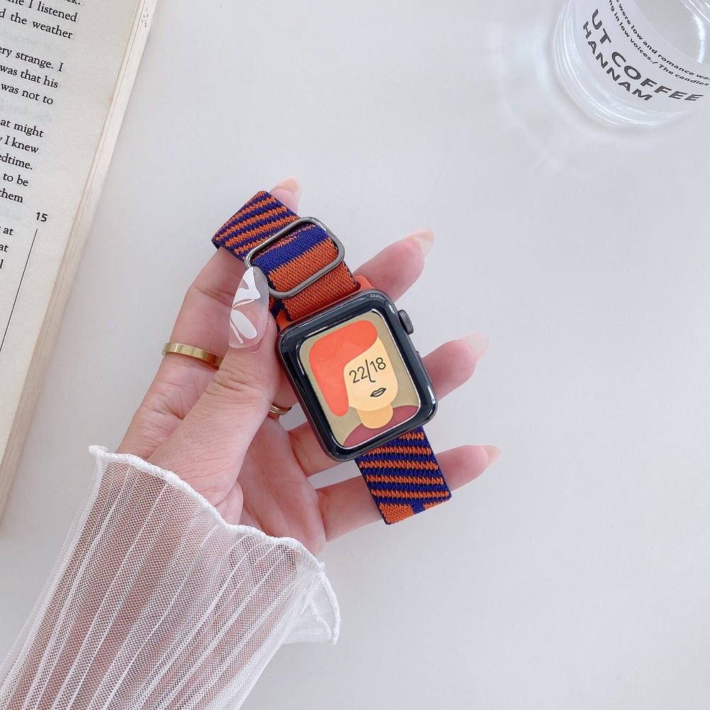 Dây Đeo Nylon Thay Thế Cho iwatch series 49mm 45mm 44mm 42MM 41mm 40MM 38mm ultra 8 7 6 SE 5 4 3 2 T500 Pro / d20