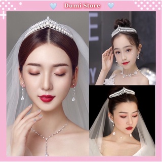 Cài Tóc Vương Miện Đính Đá Sáng Lấp lánh Sang Trọng