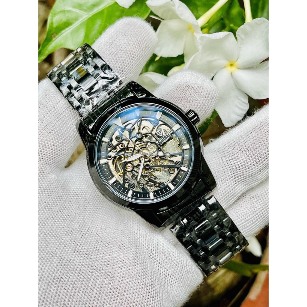 (Mẫu Mới) Đồng hồ nam tevise chính hãng t9005e cơ lộ máy cao cấp đủ màu dây thép đúc (tặng kèm hộp) | BigBuy360 - bigbuy360.vn