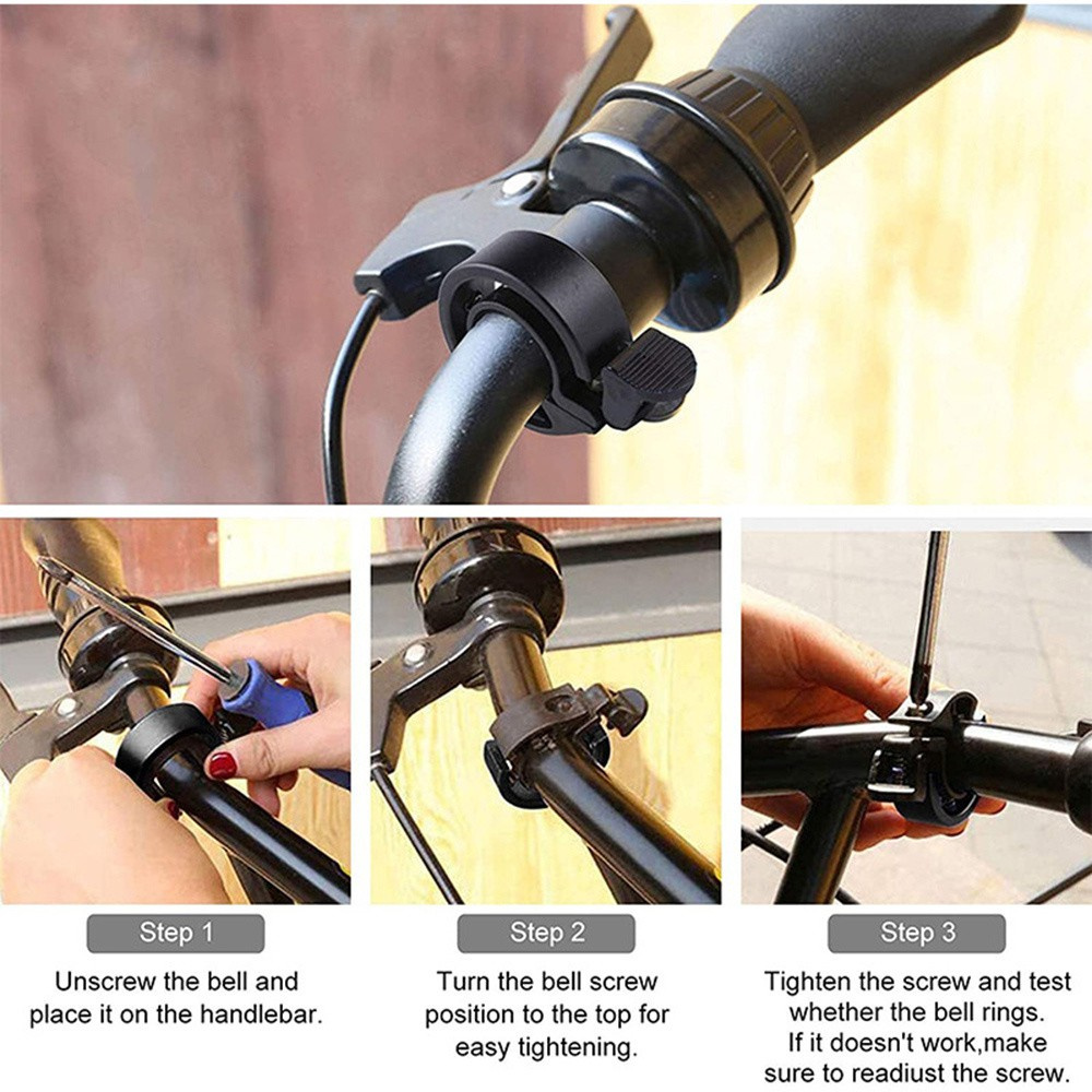 Chuông Xe Đạp Leo Núi Bằng Hợp Kim Nhôm Cỡ Nhỏ