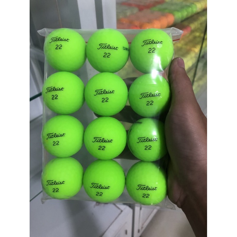 Túi 12 bóng Titleist màu velocity new 95-99%