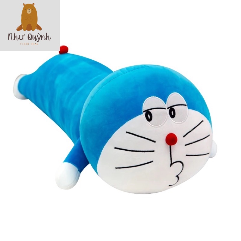 Gối Ôm Gấu Bông Doraemon Đáng Yêu Vải Nhung Co Dãn 4 Chiều Hàng Cao Cấp Kích thước 60cm 80cm 100cm 120cm 140cm