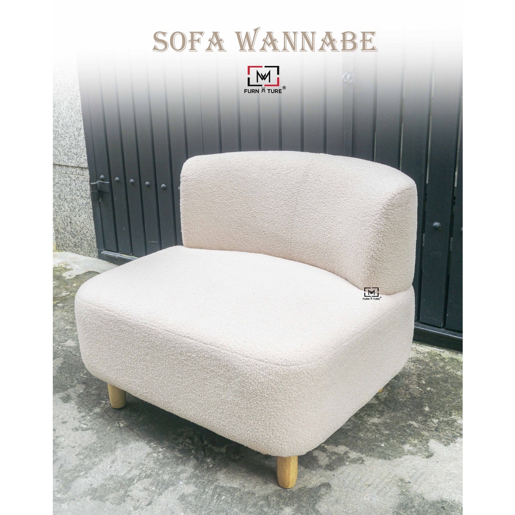 Sofa mini WANNABE thư giản lưng dựa êm ái vừa 2 người ngồi thương hiệu MW FURNITURE