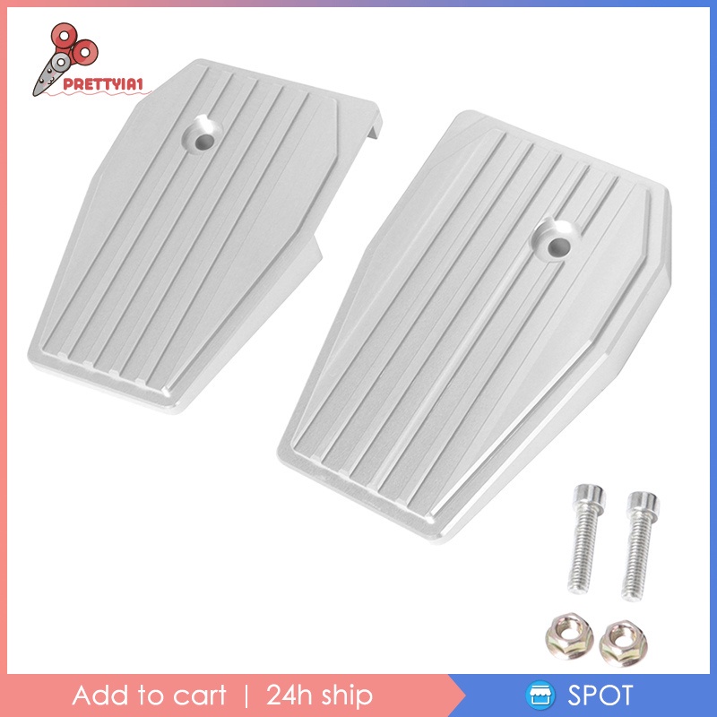 Bàn Đạp Gác Chân Bản Rộng Màu Bạc Prettyia1 Cho Xe Máy Honda Rebel CMX500 CMX300