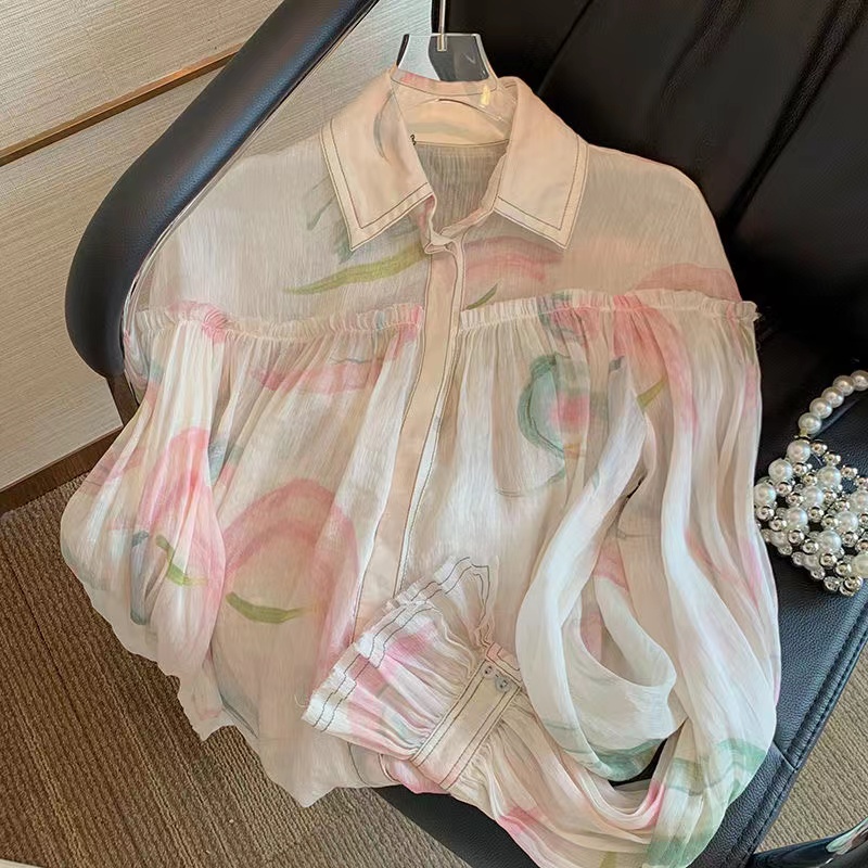 Hàng Mới Về Áo Sơ Mi Dài Tay Dáng Rộng Phong Cách Hàn Quốc Baju Wanita Lengan Panjang Hàng Mới Dành Cho Bạn Nữ
