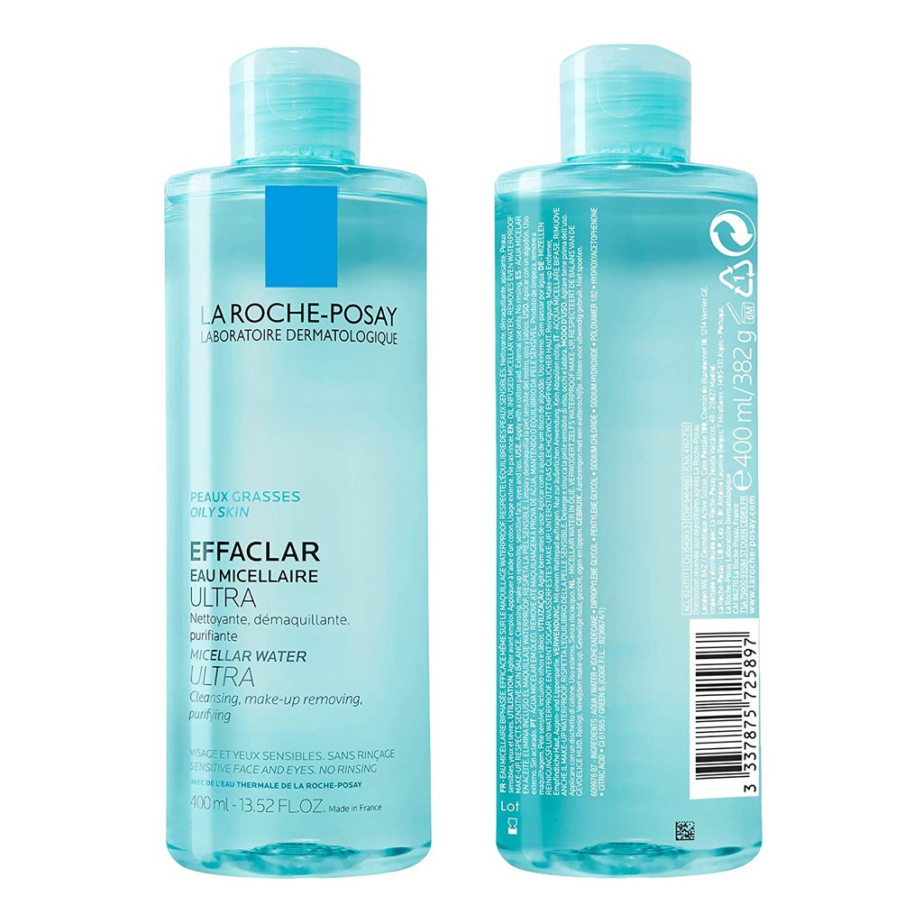 Tẩy trang LA ROCHE POSAY - Nước Tẩy Trang La Roche Posay Effaclar Micellar Water For Oily Skin (Xanh da dầu) | BigBuy360 - bigbuy360.vn