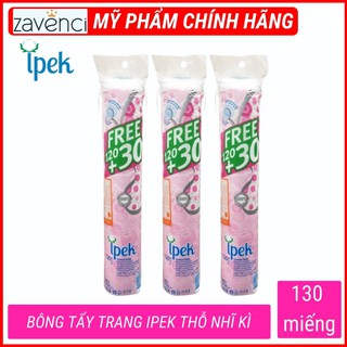 Bông Tẩy Trang IPEK THỔ NHĨ KÌ Công Nghệ Dệt 2 Lớp Tẩy Trang Hiệu Quả (130 miếng)