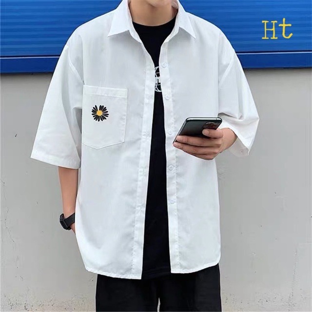 Sơ mi cộc tay Cúc 2 mặt 5D PEACE H2V887 | BigBuy360 - bigbuy360.vn