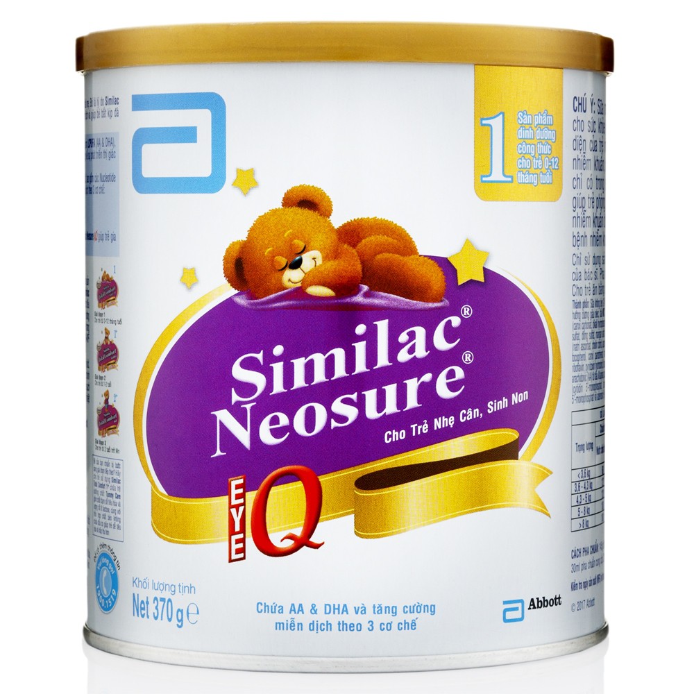 Sữa bột Similac Neosure IQ 370g